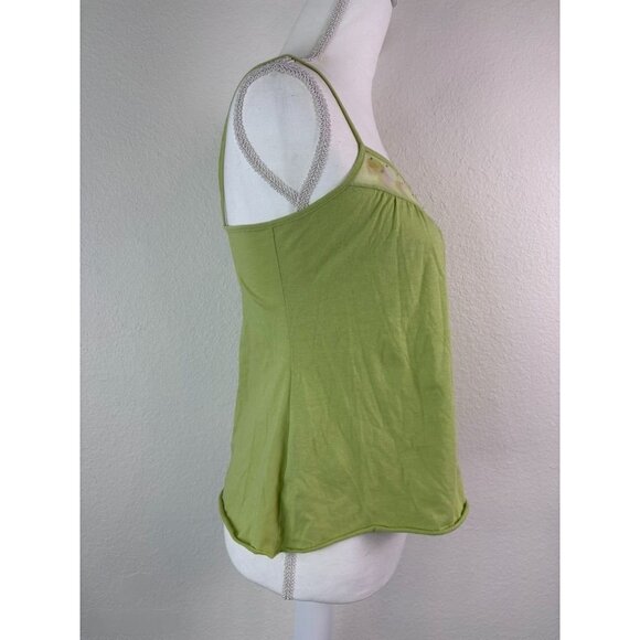 Vintage DKNY women's medium green sequin Y2K 90's cami tank top deadstock NWT - Picture 3 of 6
